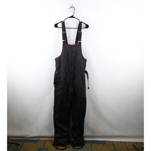 Vtg 70s Ski Doo Bombardier Mens 36 Distressed Insulated Snow Coveralls Bibs USA